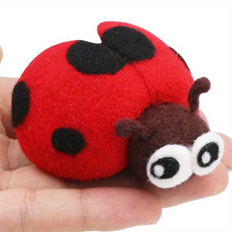 Wool Felt Doll Ladybug Animals - Art Craft Ladybug reseña y precio