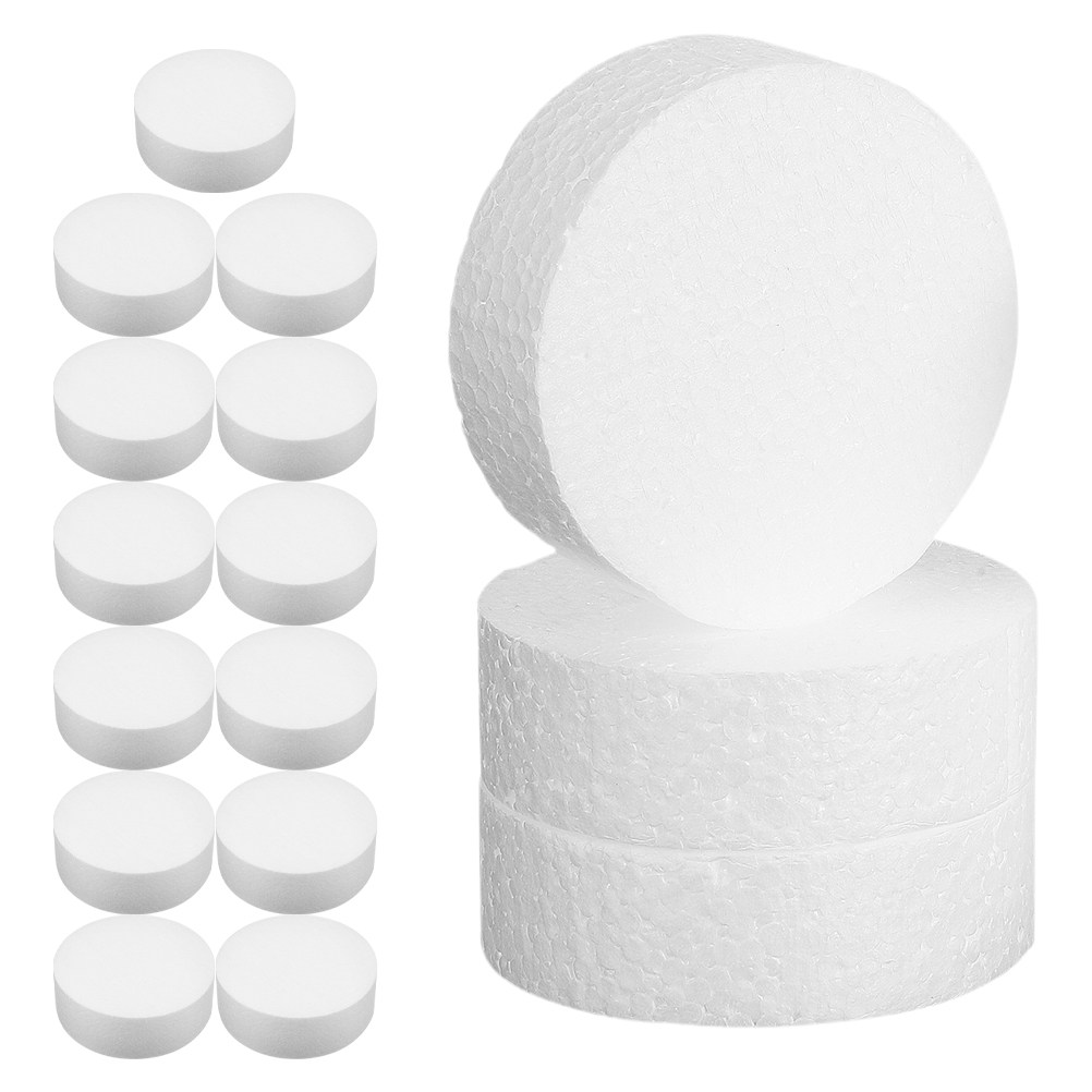 16Pcs Foam Cylinders White Cra - Art Craft And Design reseña y precio
