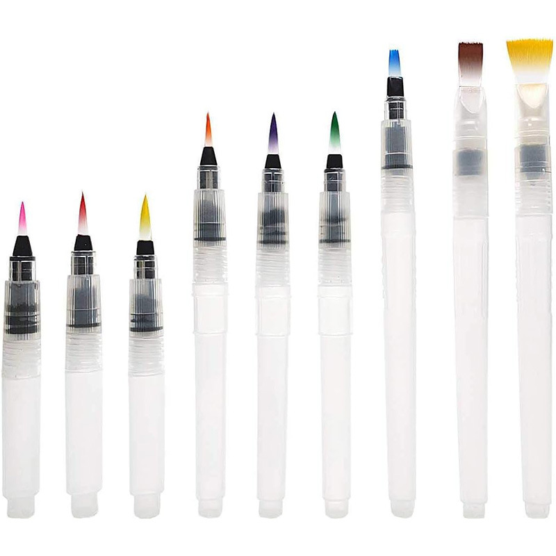 3/7pcs Watercolor Brush Pens W - Art Craft 3 Year Old reseña y precio
