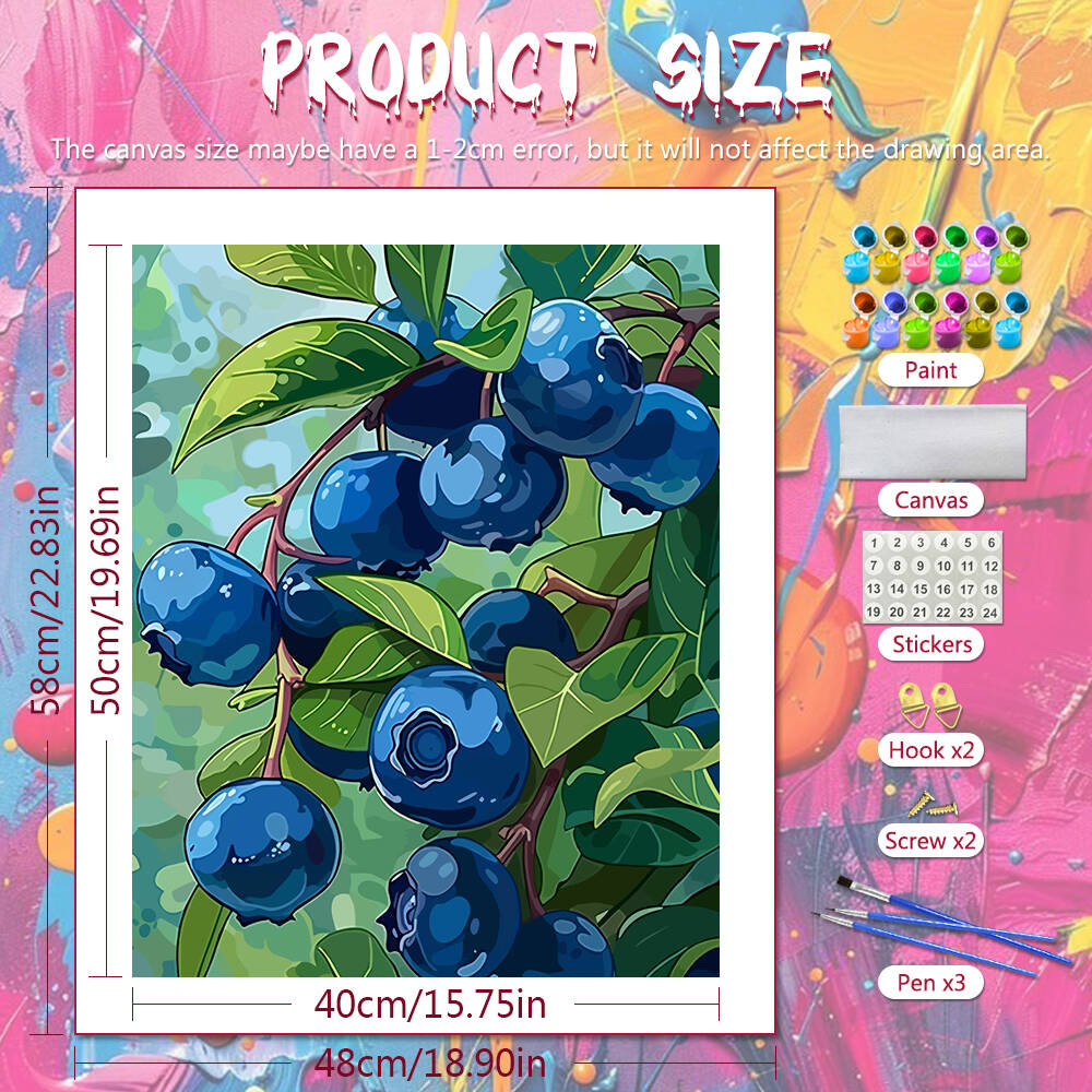 DIY Drawing By Numbers Blueber - Art Craft Number reseña y precio