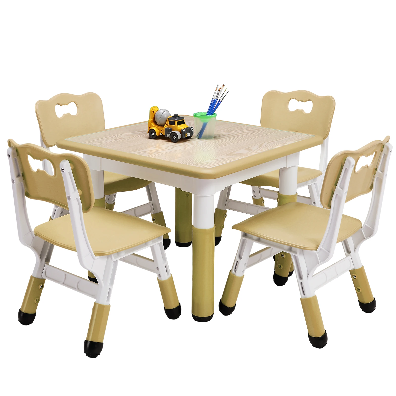 Kids Table And 4 Chairs Set He - Art Craft Toddlers reseña y precio
