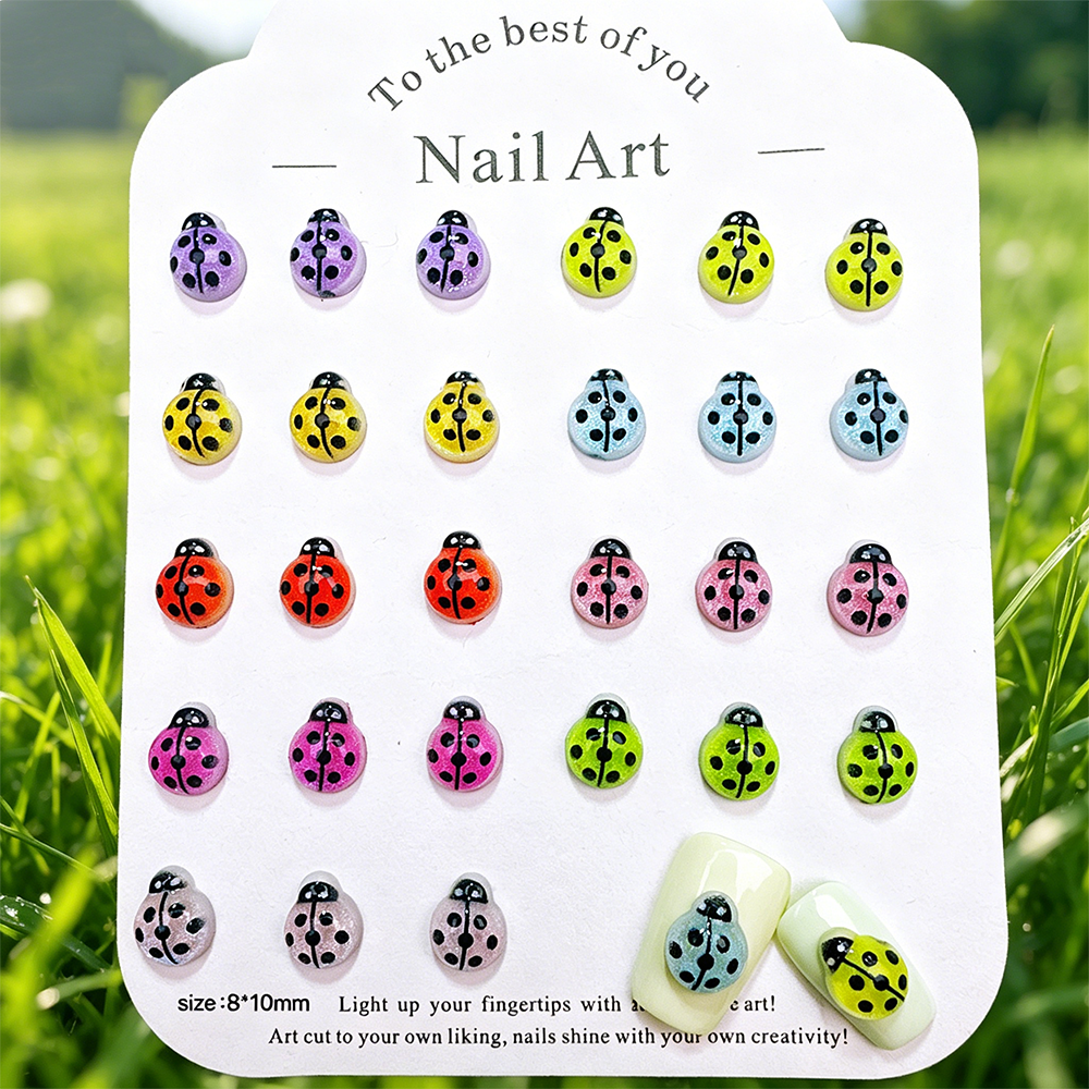 50Pcs Mixed Colorful Beetle Na - Art Craft Ladybug reseña y precio