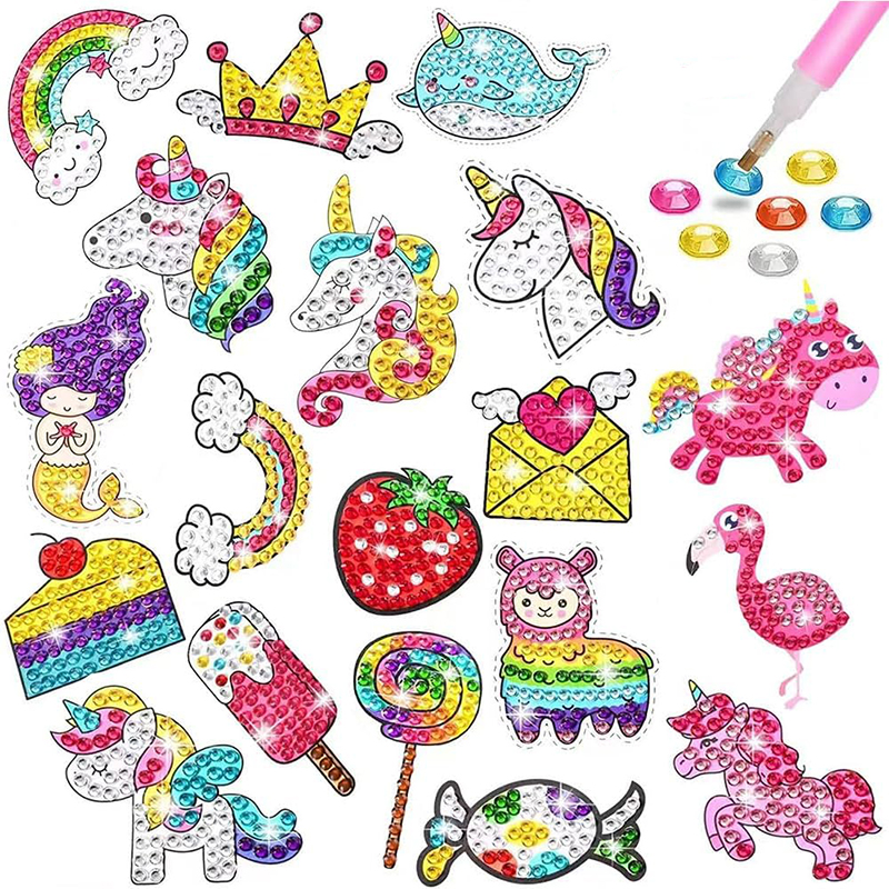 Make Diamond Stickers Kids 5D  - Art Craft Ideas With Paper reseña y precio