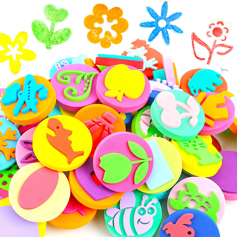 6Pcs/bag Foam Stamps for Paint - Art Craft 3 Year Old reseña y precio