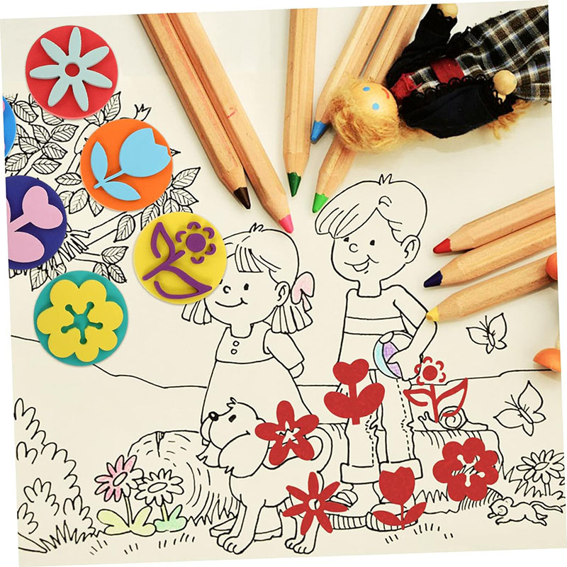 6Pcs/bag Foam Stamps for Paint - Art Craft 3 Year Old reseña y precio