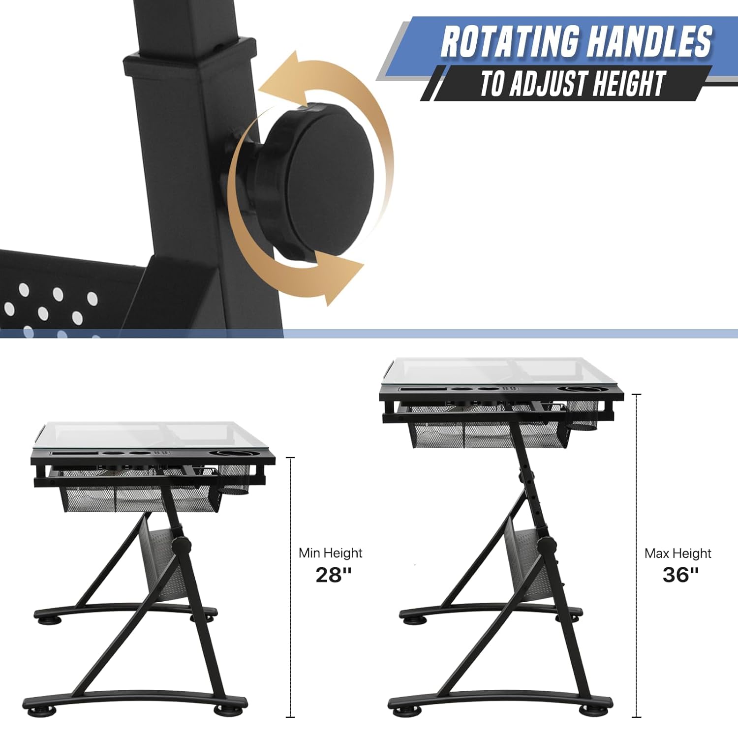 Drafting Table with Height Adj - Art & Craft Fair reseña y precio