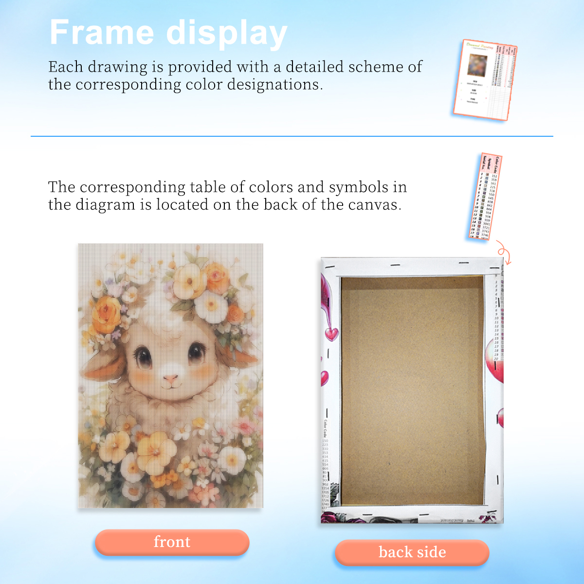 RUOPOTY Flower Wreath Lamb 5d  - Art Craft Ideas With Paper reseña y precio