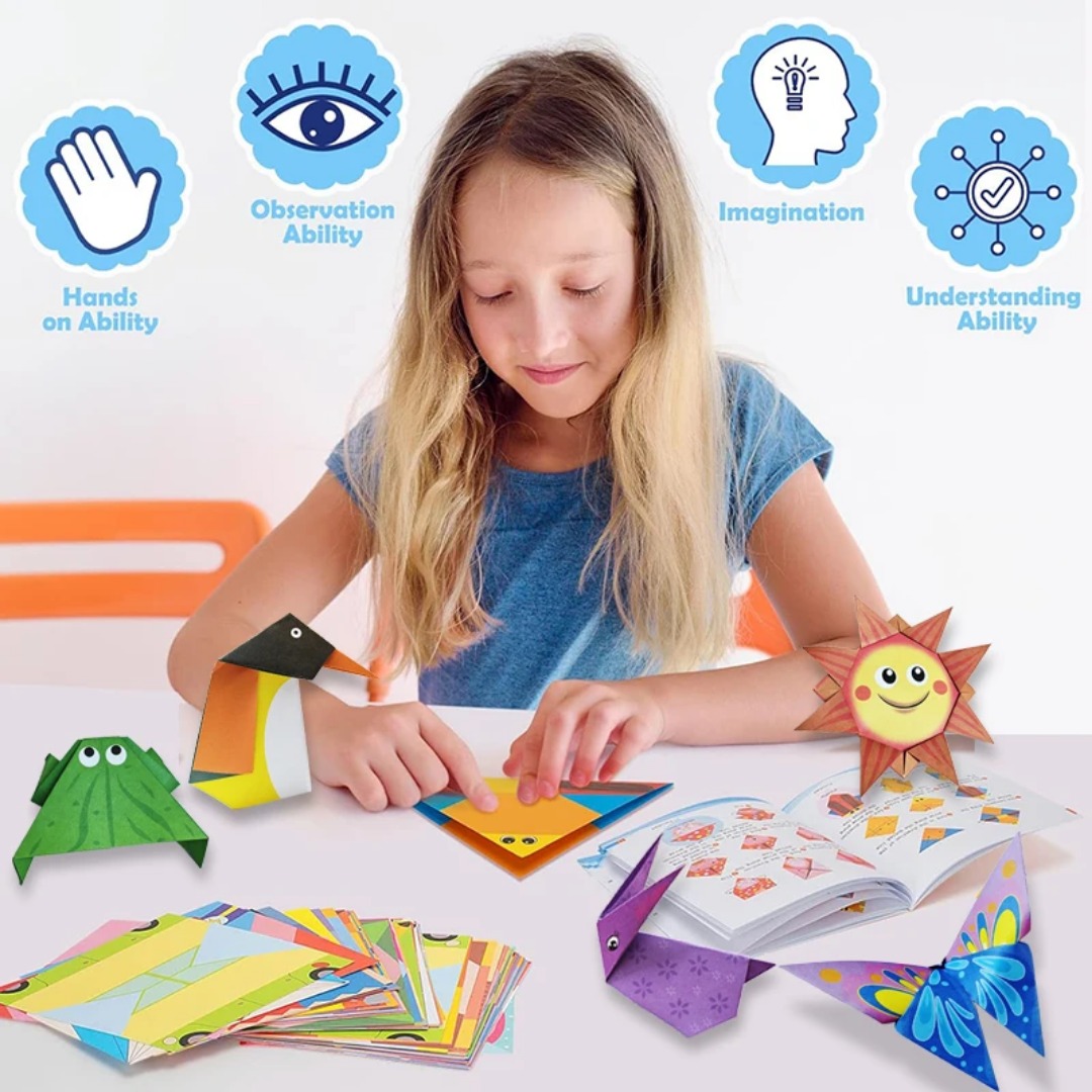 New Origami Kit 30 Sheets Orig - Art Craft 3 Year Old reseña y precio