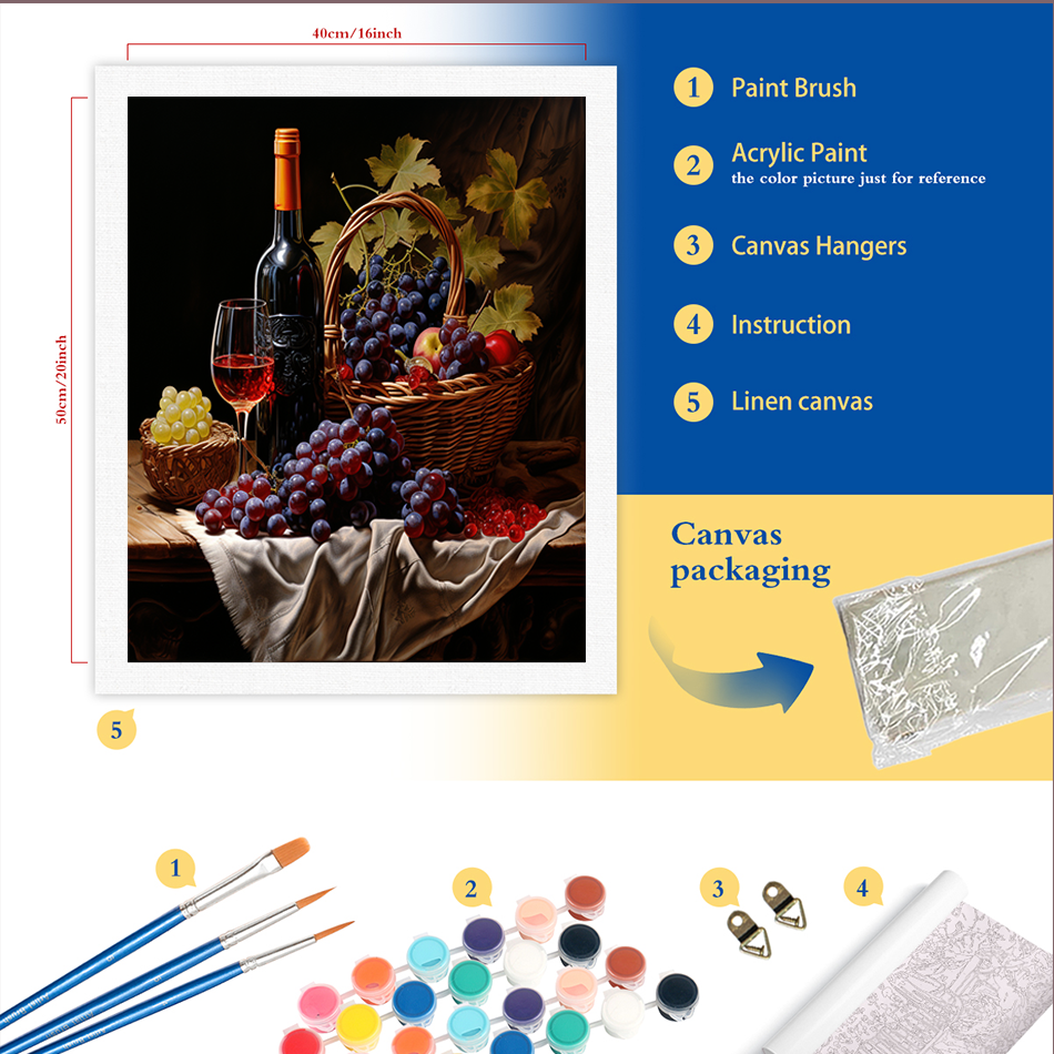 1pc frameless DIY Paint By Num - Art Craft Number reseña y precio