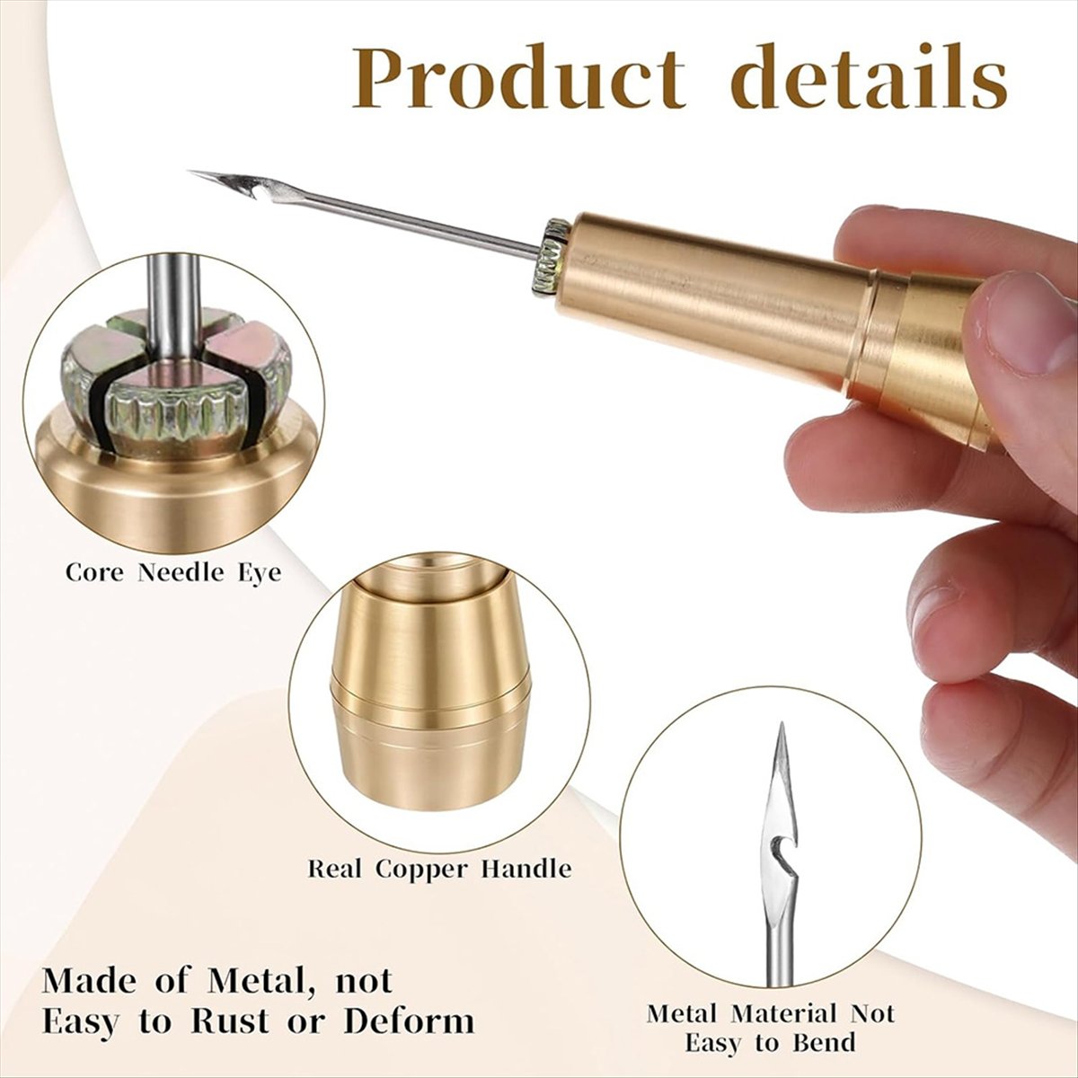 9pcs Leather Sewing Awl Kit wi - Leather Tooling Kit reseña y precio