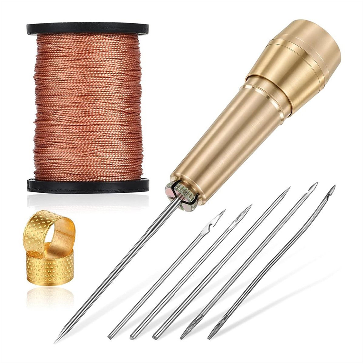 9pcs Leather Sewing Awl Kit wi - Leather Tooling Kit reseña y precio