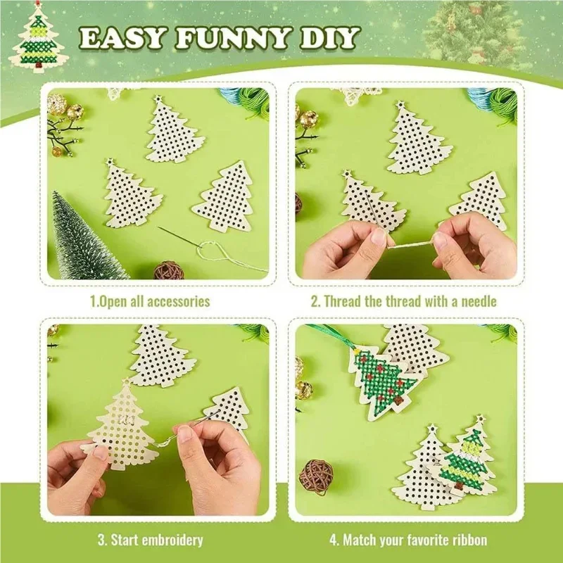High-quality 12SETS DIY Sewing - Art Craft Christmas Tree reseña y precio