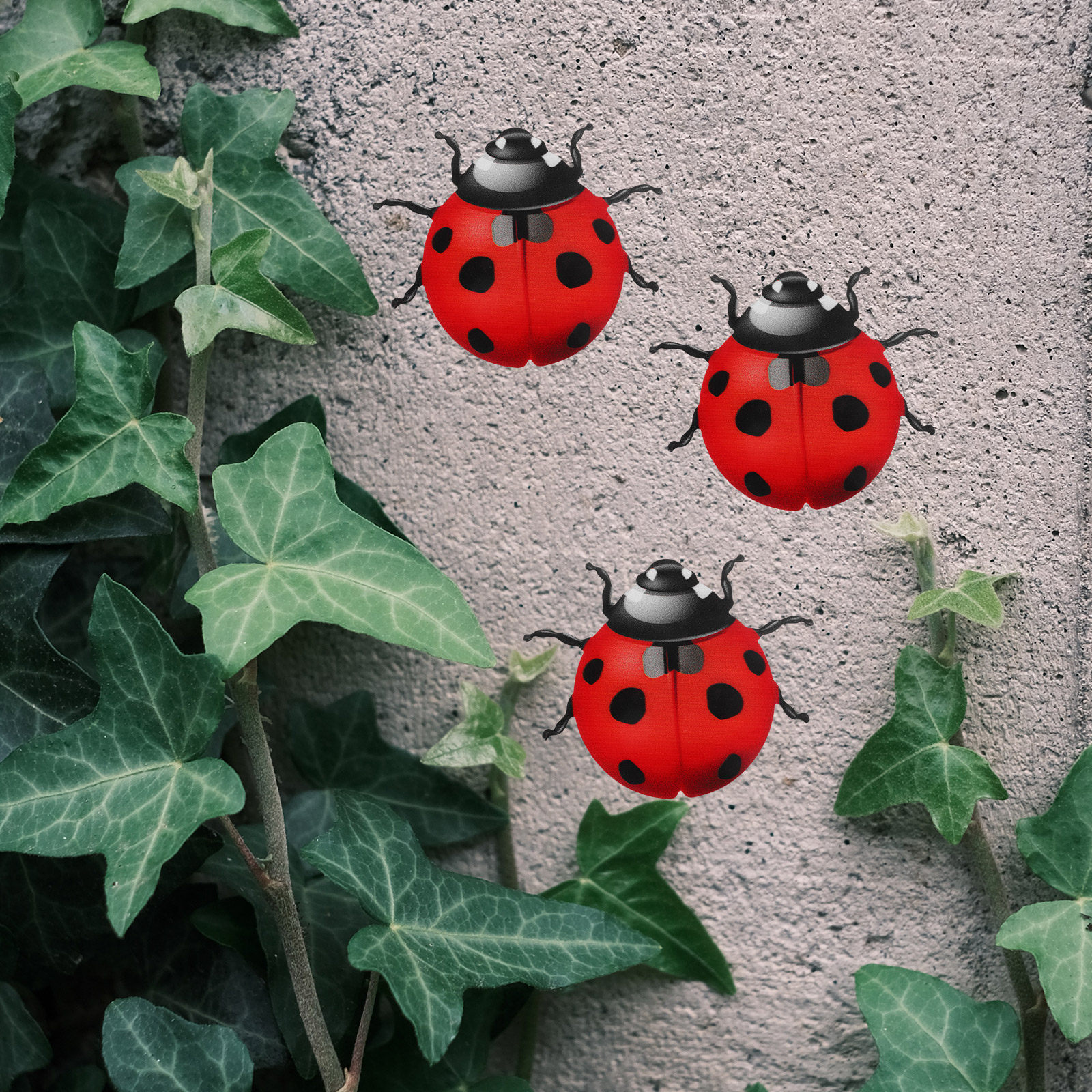 Lifelike Iron Ladybug Wall Han - Art Craft Ladybug reseña y precio