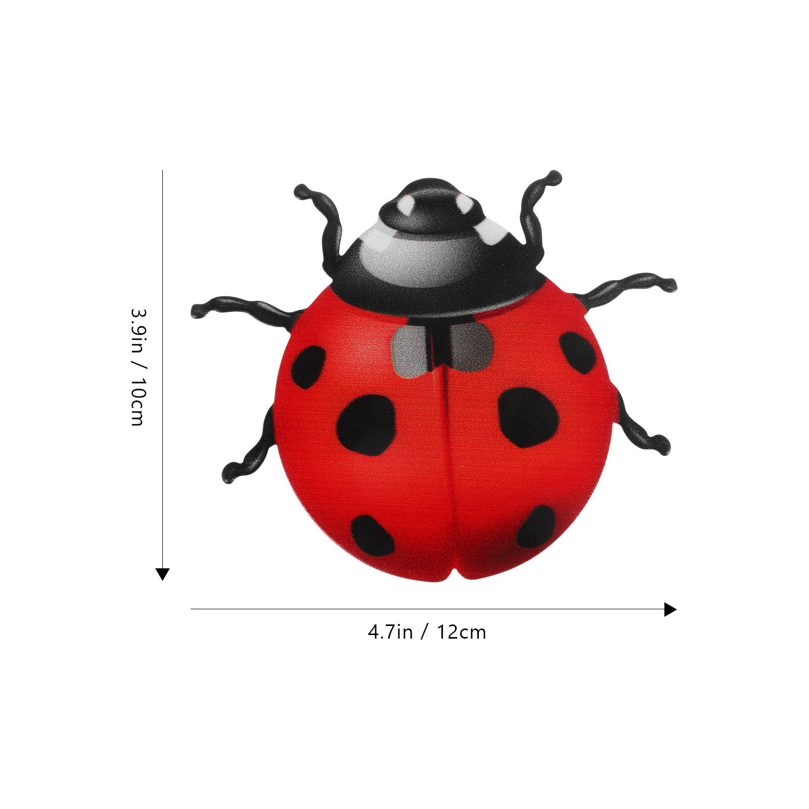 Lifelike Iron Ladybug Wall Han - Art Craft Ladybug reseña y precio