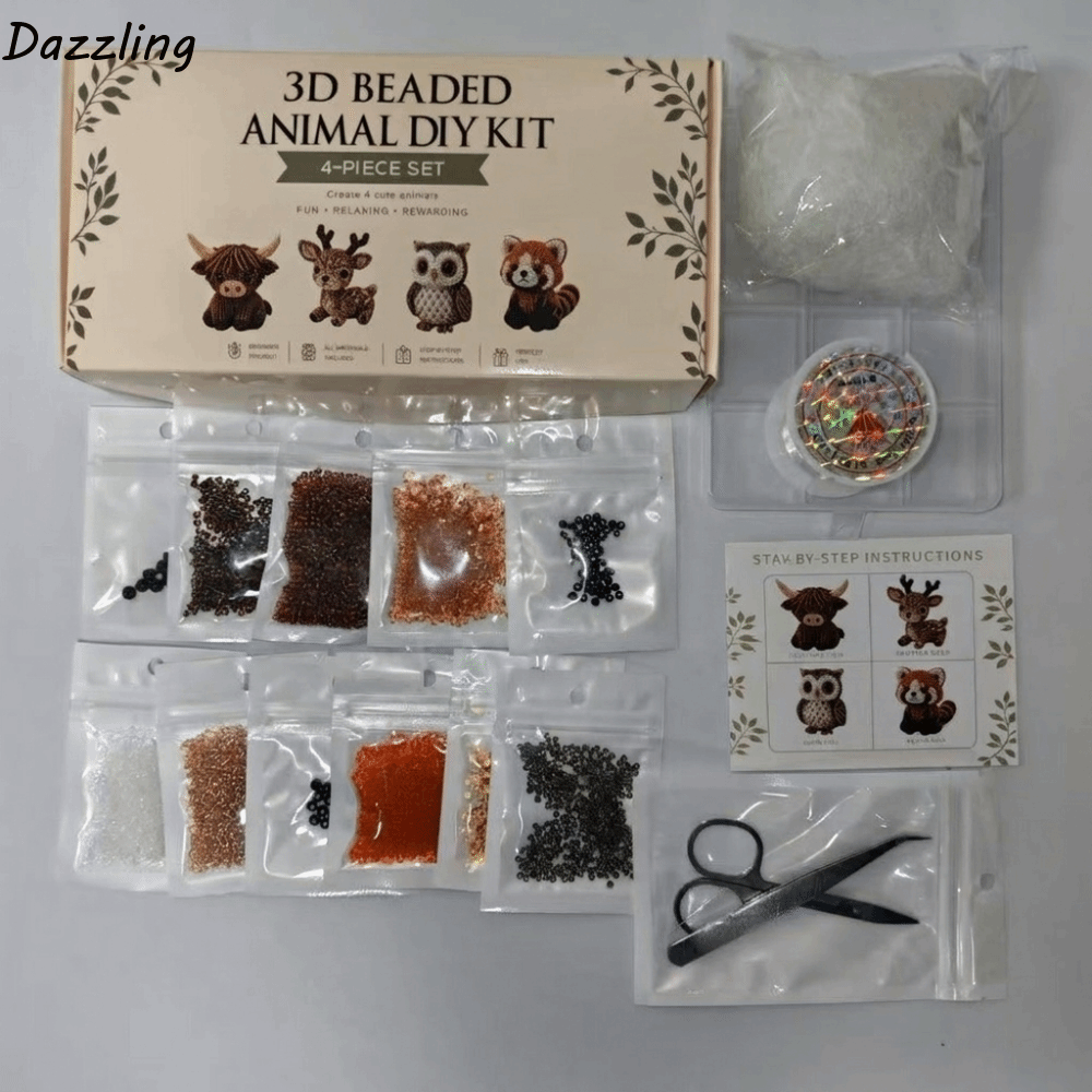 Cute Handmade DIY Animal Bead  - Art Craft Kits For Kids reseña y precio