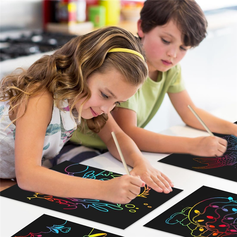 AS96-Scratch Paper Art Crafts  - Art Craft Game reseña y precio