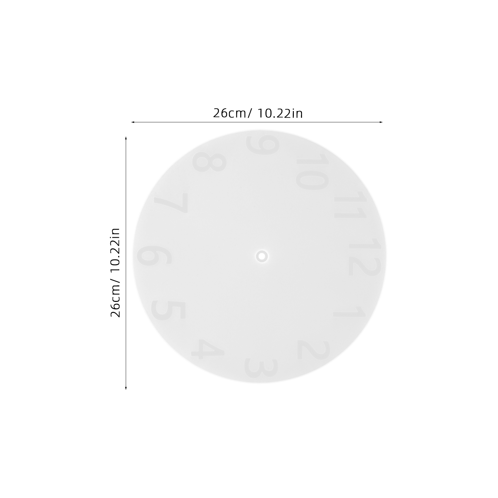 1 set 1 Set Diy Silicone Clock - Art Craft Number reseña y precio