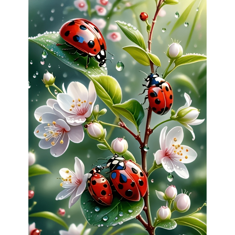 Ladybug on Spring Flower Diamo - Art Craft Ladybug reseña y precio