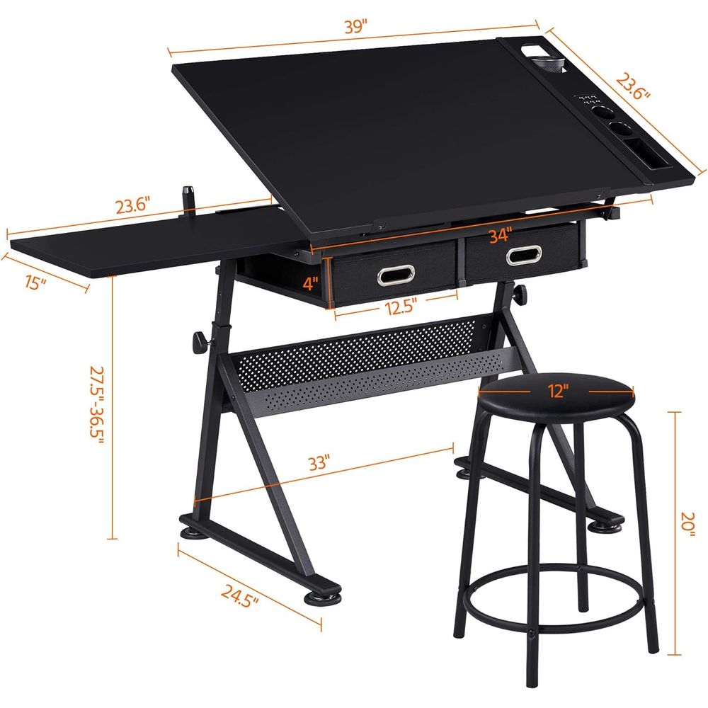 Drafting Table for Artists, He - Art & Craft Fair reseña y precio