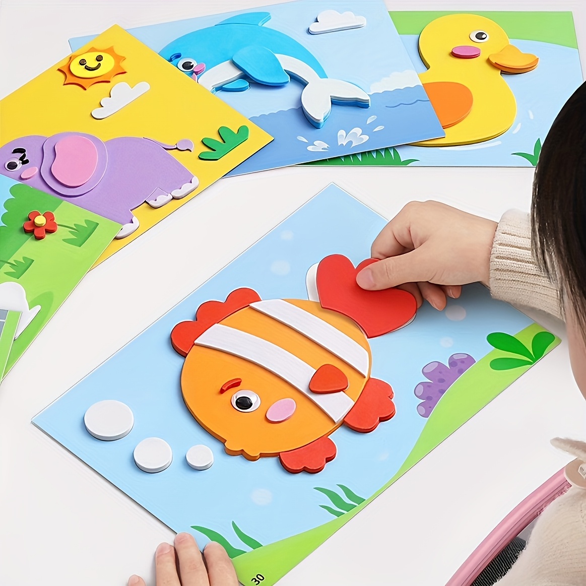 3D Stickers for Kids, Disposab - Art Craft Kits For Kids reseña y precio