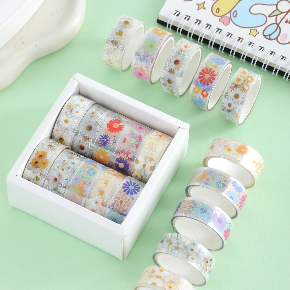 10 Rolls Daisy PET Masking Tap - Art Craft Diy reseña y precio