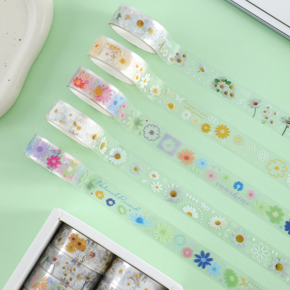10 Rolls Daisy PET Masking Tap - Art Craft Diy reseña y precio