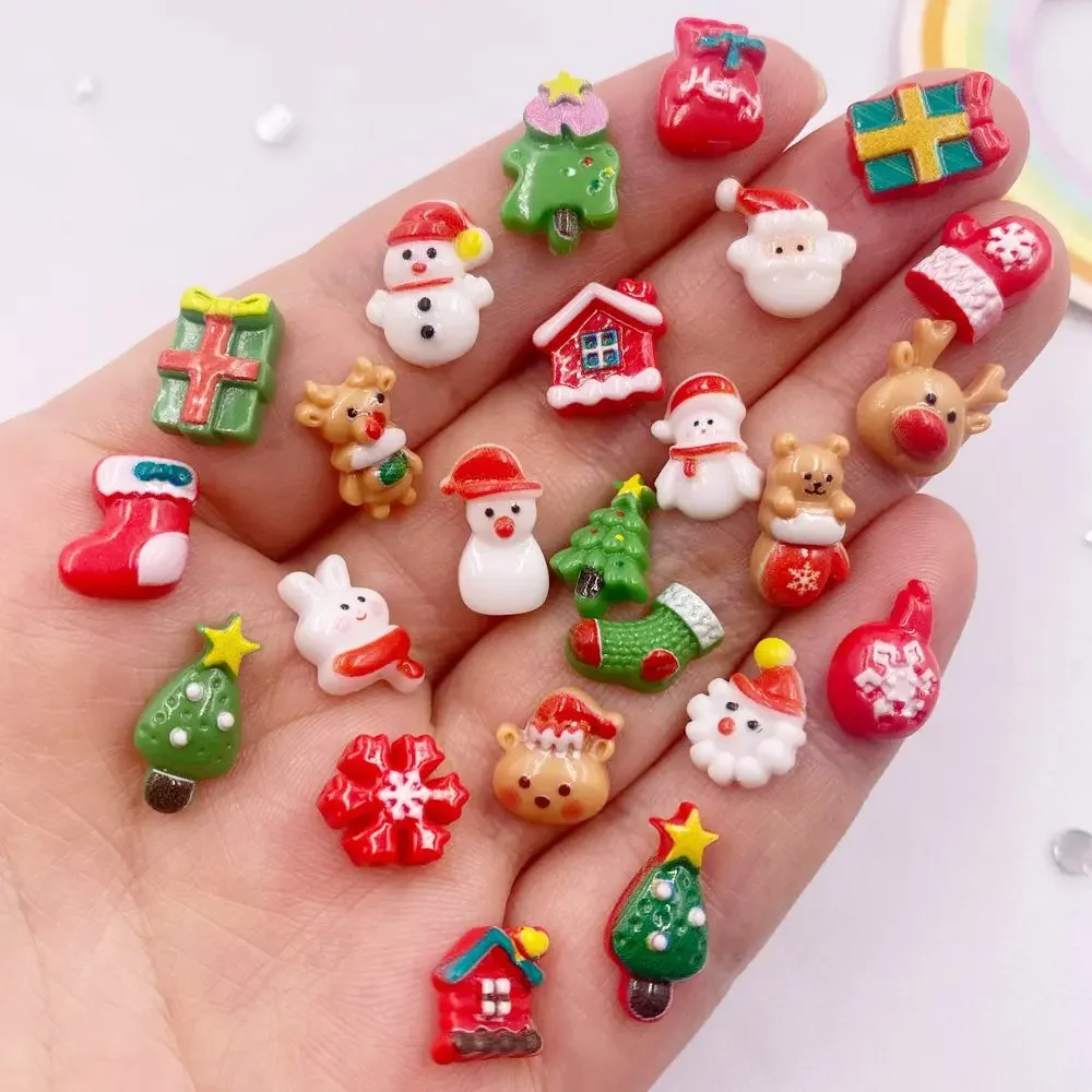 50pcs Resin Mini Colorful Chri - Art Craft Christmas Tree reseña y precio