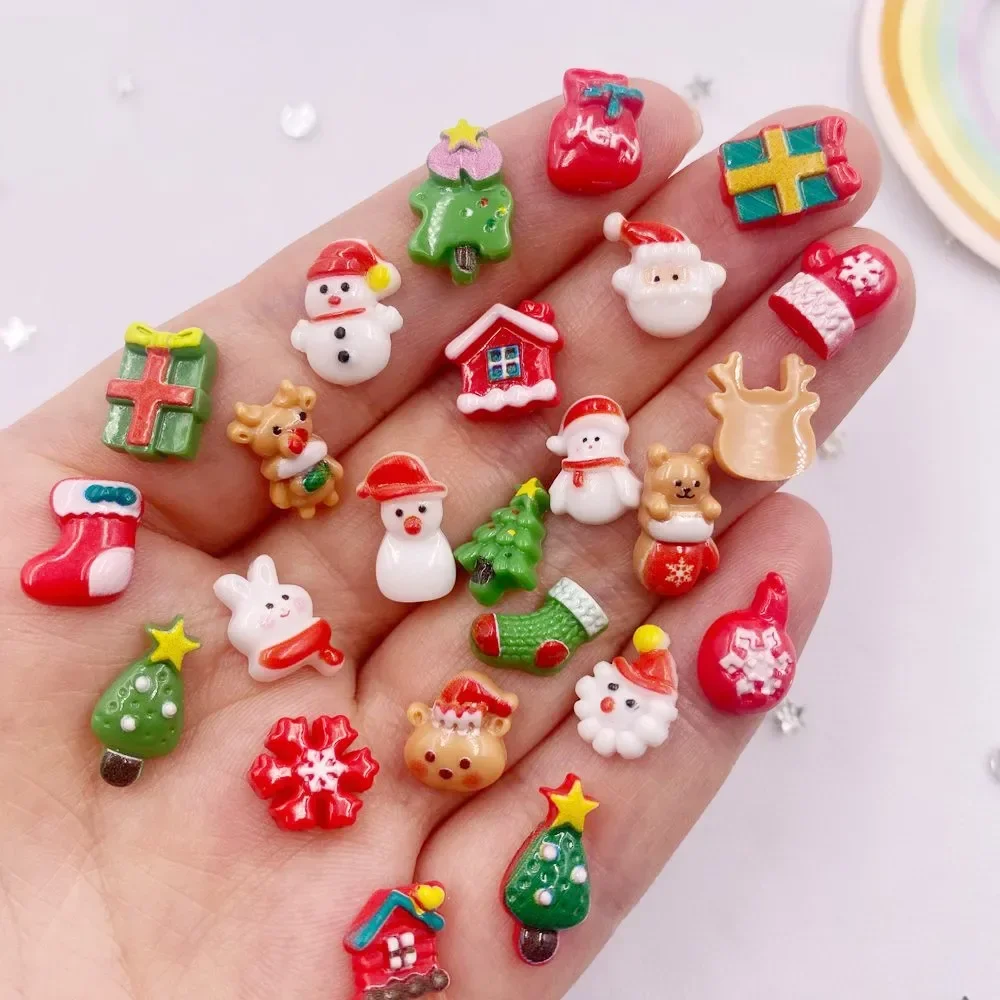 50pcs Resin Mini Colorful Chri - Art Craft Christmas Tree reseña y precio