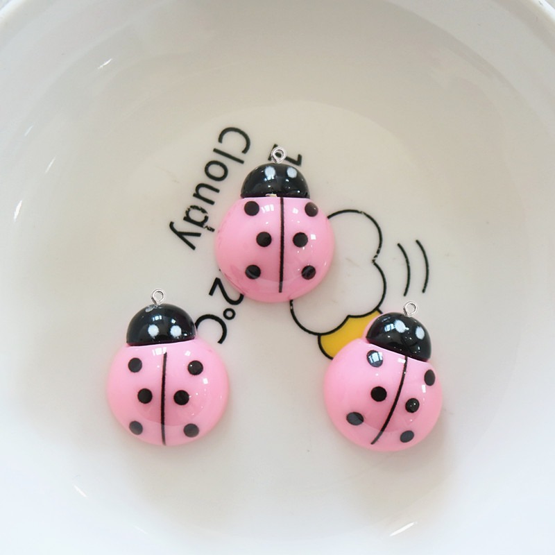 10Pcs Shiny Ladybug Flat Back  - Art Craft Ladybug reseña y precio