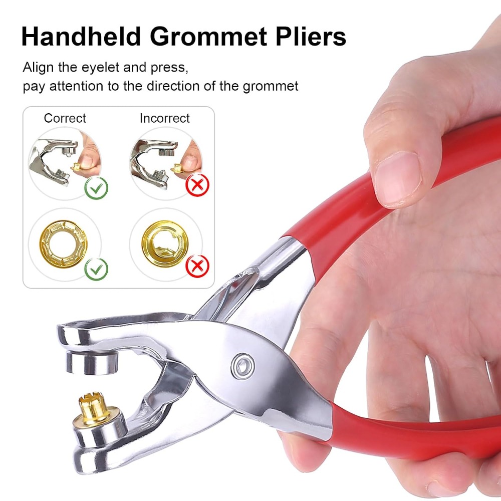 1203PCS Grommet Eyelet Pliers  - Leather Tooling Kit reseña y precio