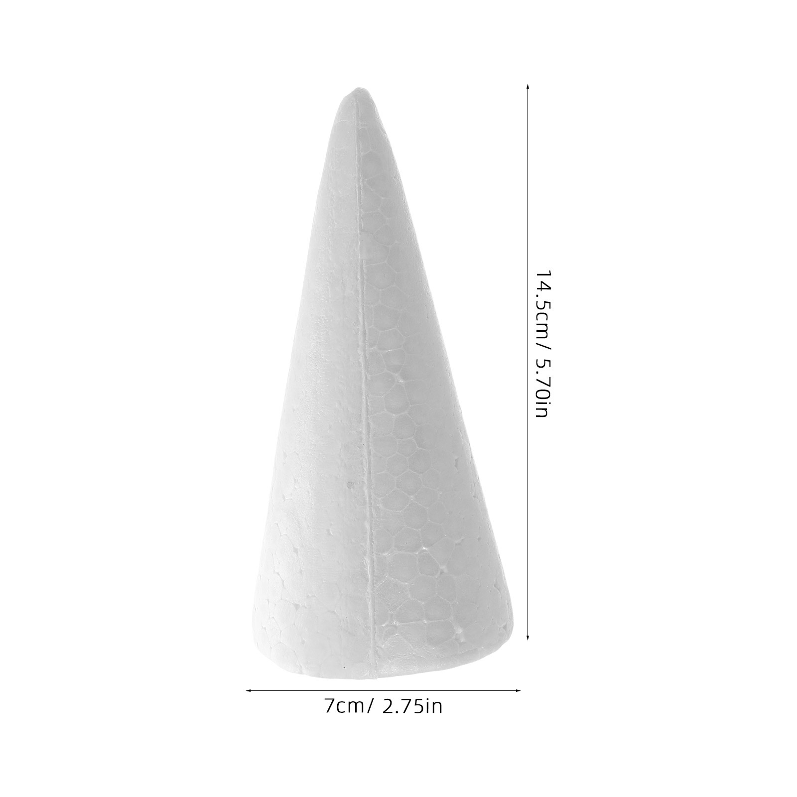 12pcs Foam Cones 15Cm White Di - Art Craft For Christmas reseña y precio