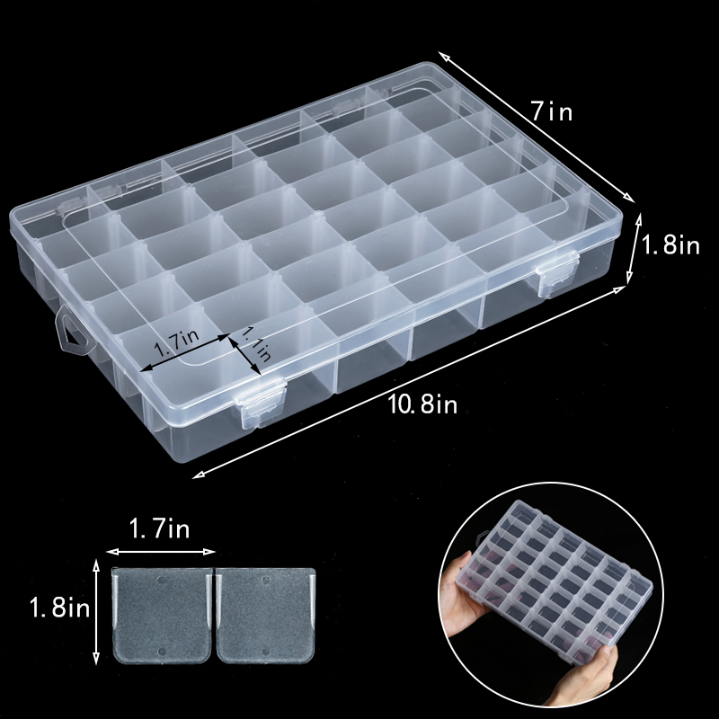 36 Grids Plastic Organizer Box - Art Craft Display reseña y precio