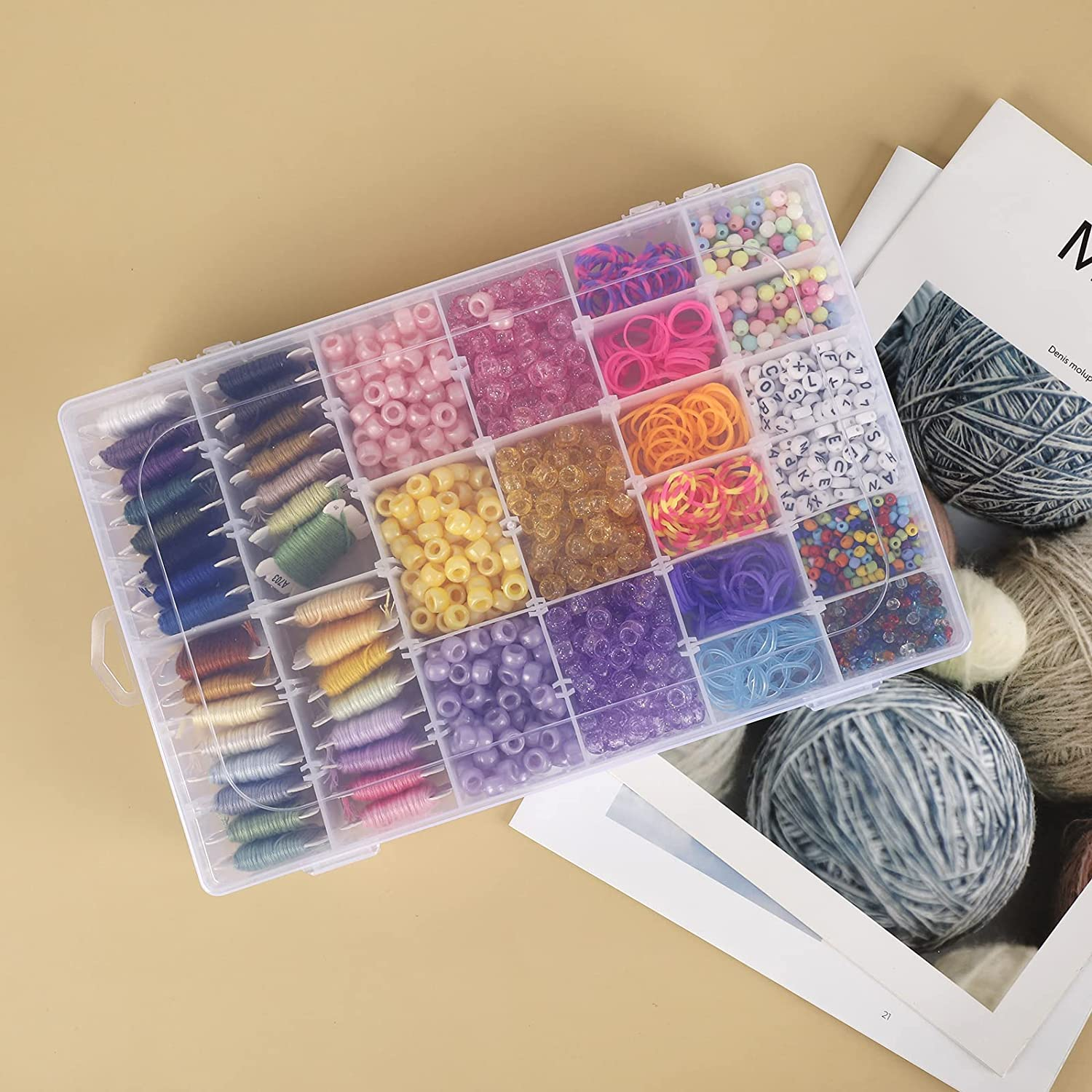 36 Grids Plastic Organizer Box - Art Craft Display reseña y precio