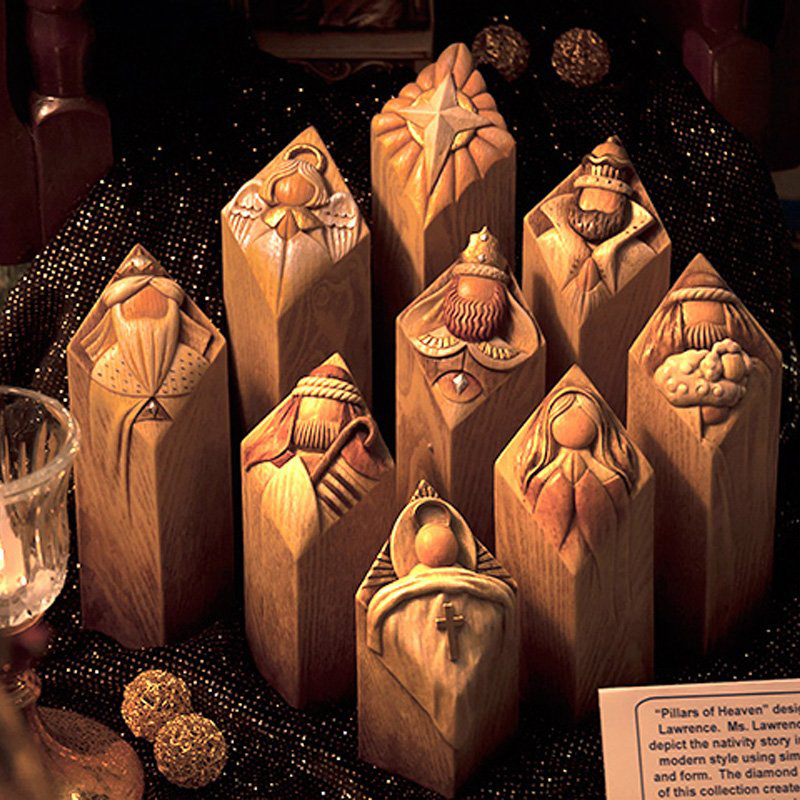 Heaven Nativity Tree Pillar St - Art Craft Christmas Tree reseña y precio
