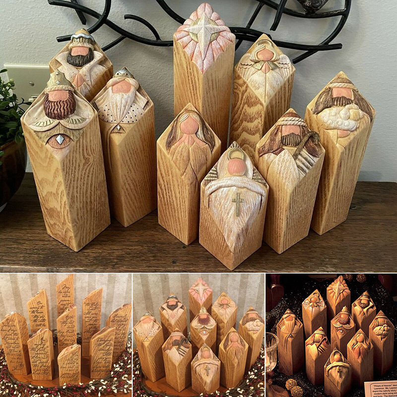 Heaven Nativity Tree Pillar St - Art Craft Christmas Tree reseña y precio