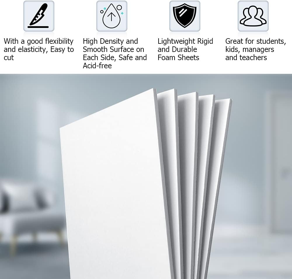 16 Pack White Foam Board 16.5x - Art Craft Display reseña y precio