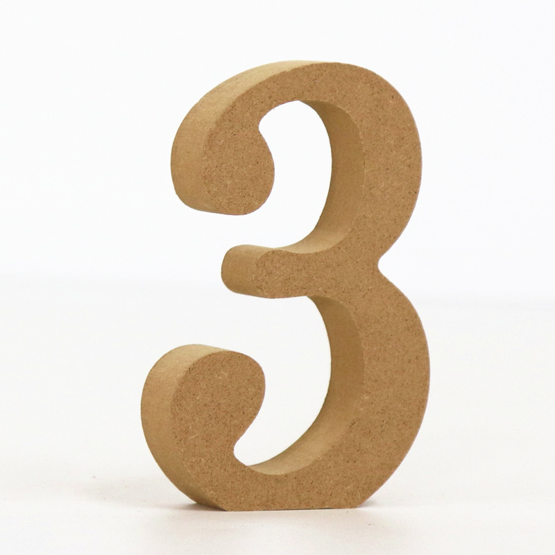 1pc 10cm Wood Color Numbers 0- - Art Craft Number reseña y precio
